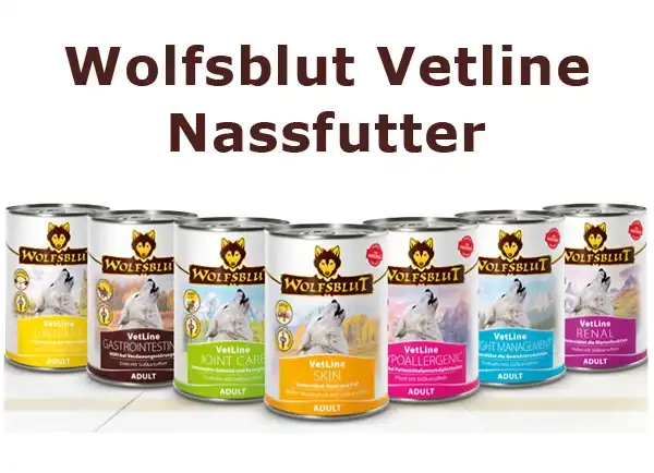 Wolfsblut Vetline Nassfutter Sortiment fuer Hunde