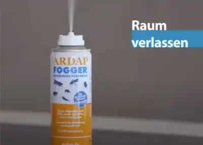 Beim Einsatz von dem ARDAP FOGGER den Raum verlassen.