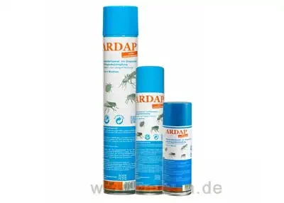 Das ARDAP Ungezieferspray ist ein Universalpräparat zur Ungeziefer- und Fliegenbekämpfung mit Sofort- und Langzeitwirkung bis zu 6 Wochen.