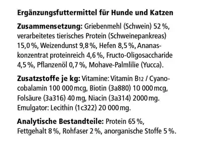 Almazyme Pulver Inhaltsstoffe bzw. Zusammensetzung