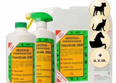 Unterschiedliche Verpackungsformen von Insecticide 2000