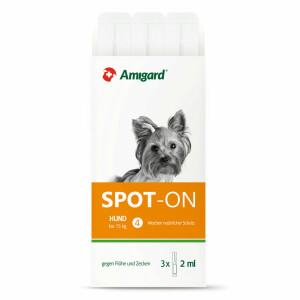 3x2 ml Amigard Spot-on kleine Hunde