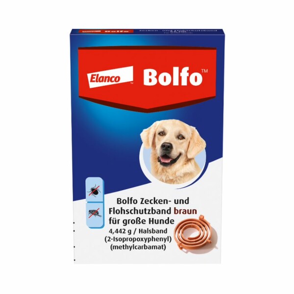 66 cm Bolfo Zecken- und Flohschutzband braun - große Hunde