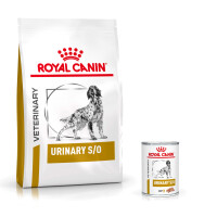 Sparpaket 7,5 kg + 12x410 g Royal Canin Urinary S/O für Hunde